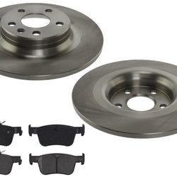 Rear Disc Brake Rotors & Ceramic Pads for Volvo S60 Hybrid 2021 2022 2024 2.0L