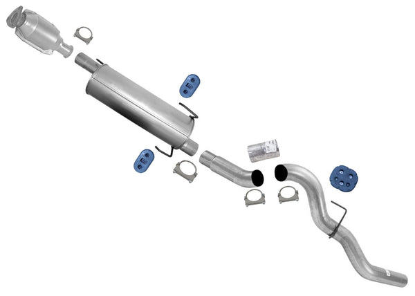 Weld On Rear Muffler & Tail Pipe for Ram 2500 3500 2003-2004 5.9L Turbo Diesel