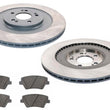 Rear Coated Disc Brake Rotors & Brake Pads for Genesis GV80 2021 2024 2025 3.5L