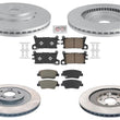 Coated Disc Brake Rotors & Brake Pads for Genesis G90 2023 2024 2025 3.5L