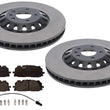 Coated Front Disc Brake Rotors Pads For Audi A6 Allroad 2020 2021 2022 2025