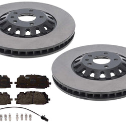 Coated Front Disc Brake Rotors Pads For Audi A6 Allroad 2020 2021 2022 2025