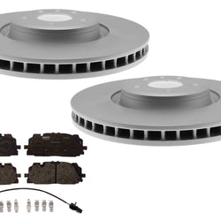 Front Coated Disc Brake Rotors & Brake Pads for Audi Q5 PHEV 20-23 350MM
