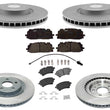 Coated Disc Brake Rotors & Disc Brake Pads For Audi Q5 PHEV 2020-2023 W/ 350MM