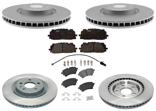 Coated Disc Brake Rotors & Disc Brake Pads For Audi Q5 PHEV 2020-2023 W/ 350MM
