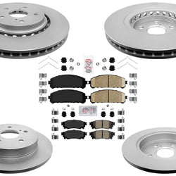 Coated Disc Brake Rotors & Brake Pads for Toyota Camry TRD Racing 2020 2021 2024
