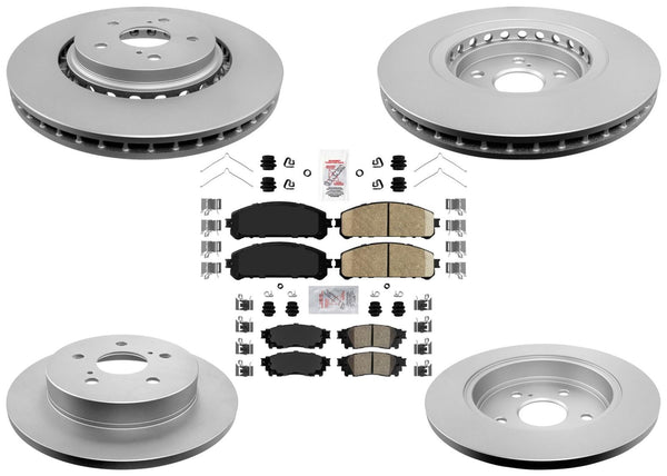 Coated Disc Brake Rotors & Brake Pads for Toyota Camry TRD Racing 2020 2021 2024