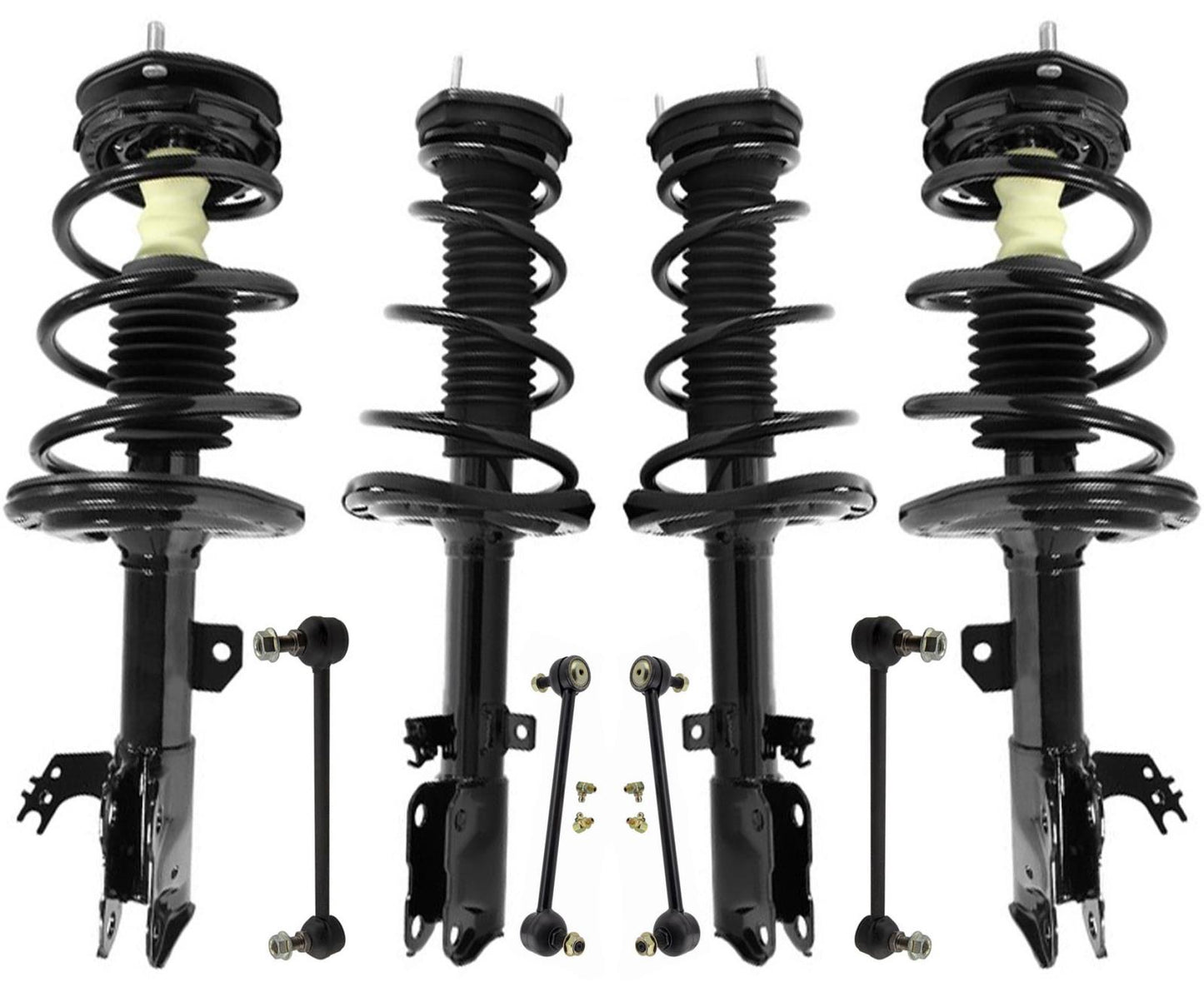 Front & Rear Struts W/ Springs & Links For Toyota Camry SE 3.5L 2012 2013 2014
