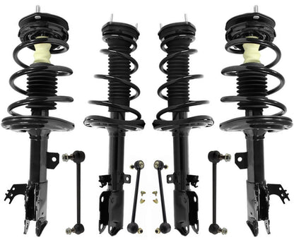 Front & Rear Struts W/ Springs & Links For Toyota Camry SE 3.5L 2012 2013 2014