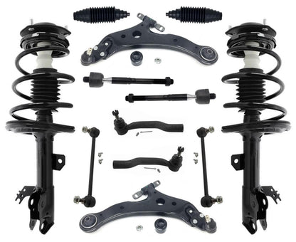 Front Struts Control Arms Tie Rods & Links For Camry SE 3.5L 2012 2013 2014