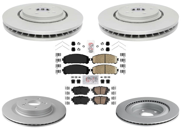 Coated Disc Brake Rotors & Brake Pads for Lexus NX450h+ RZ450e 2022 2023 2024