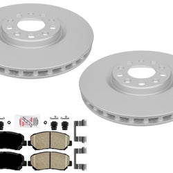 Front Improved Performance Disc Brake Rotors & Pads for Dodge Dart 2013-2016