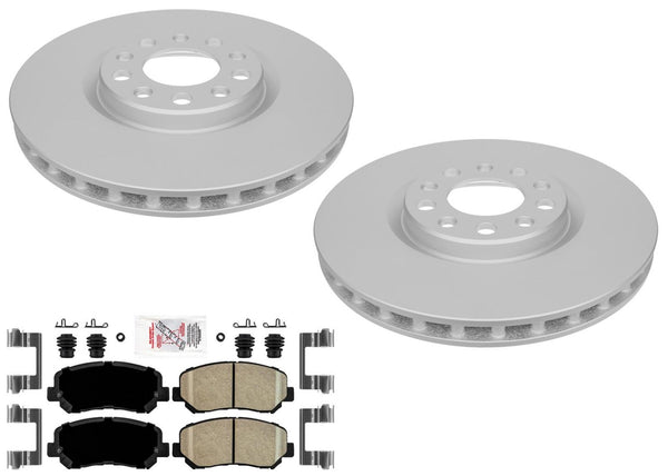 Front Improved Performance Disc Brake Rotors & Pads for Dodge Dart 2013-2016