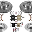 Front & Rear Brake Rotors & Pads For Mercedes Benz C300 Sport 2008 2010 2012