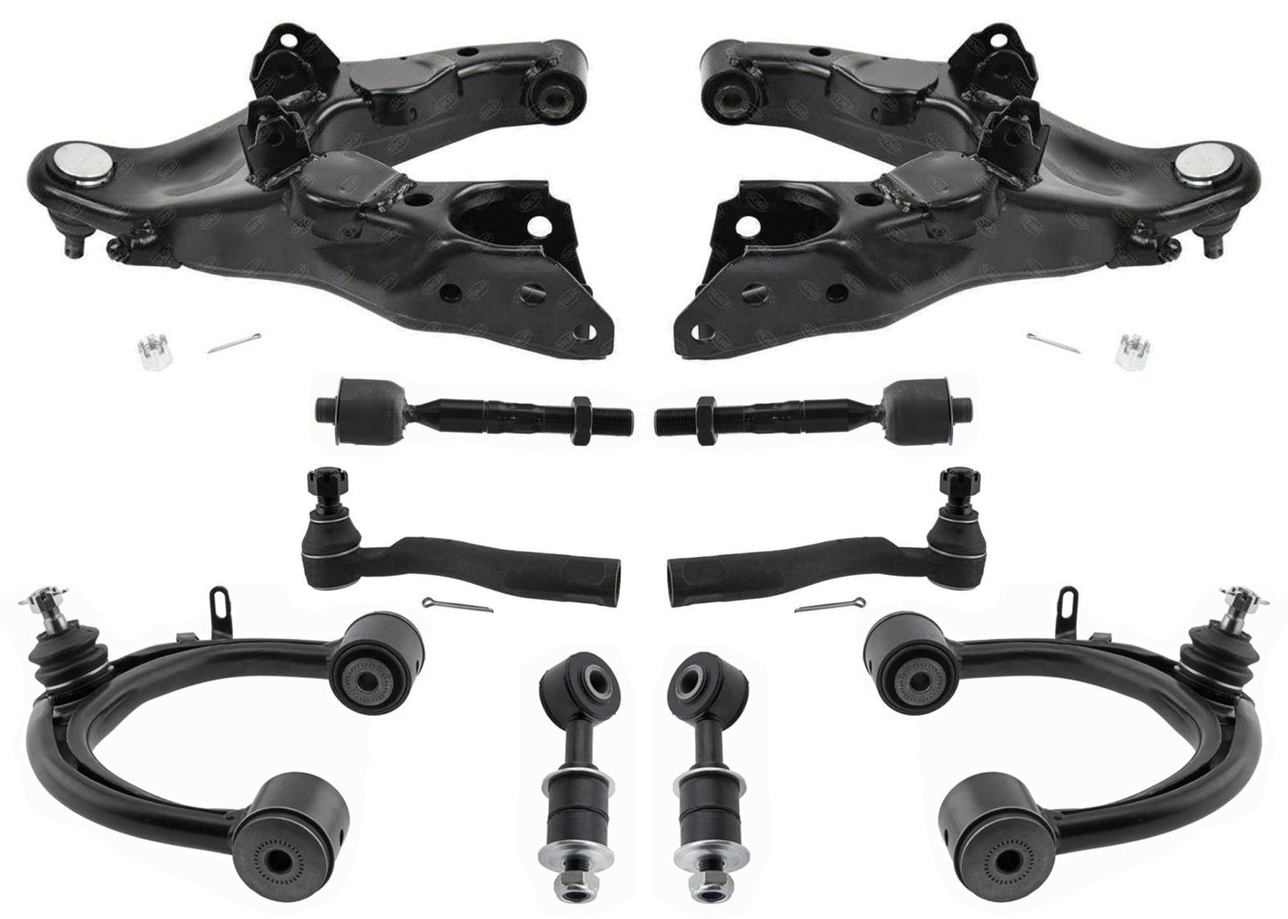 4 Control Arms Ball J Tie Rods Sway Bar Links For Toyota Landcruiser 1998-2002