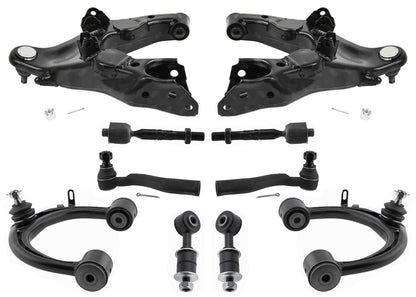 4 Control Arms Ball J Tie Rods Sway Bar Links For Toyota Landcruiser 1998-2002