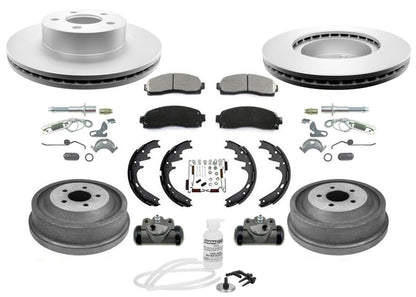 For Ford 01-02 Sport Trac 4 Wheel Drive Brake Disc Rotors & Pads Drums Shoes 12p