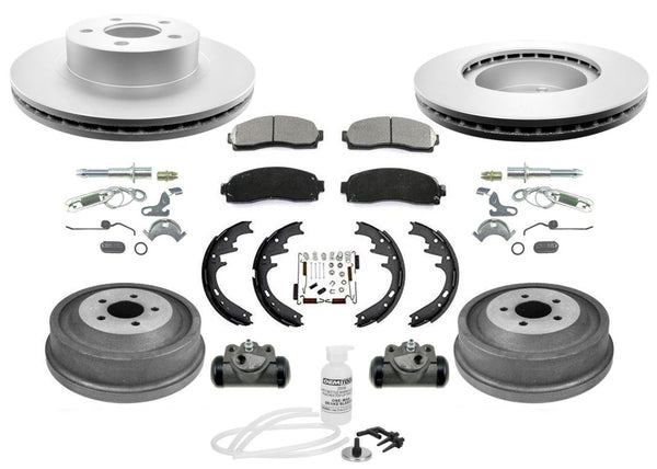 For Ford 01-02 Sport Trac 4 Wheel Drive Brake Disc Rotors & Pads Drums Shoes 12p