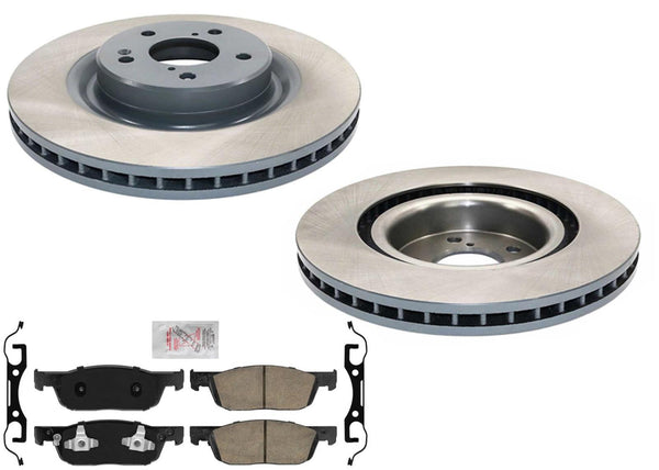 Front Disc Brake Rotors Ceramic Brake Pads For Acura MDX 2022 2023 2025 3.5L