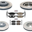 Front & Rear Disc Brake Rotors Ceramic Brake Pads For 2022-2025 Acura MDX 3.5L