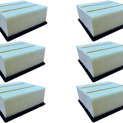 6 Pack Heavy Duty Air Filters For RAM 2500 2007-2024 6.7L Turbo Diesel Engine