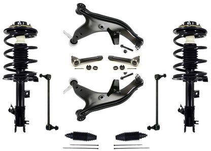 Front Complete Struts Control Arms Tie Rods & Links For Nissan Quest 2004-2009