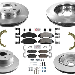 F&R Disc Brake Rotors Brake Pads Shoes for Chevrolet Tahoe PPV Police 2015-2020