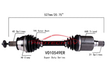 2 CV DRIVE AXLE SHAFTS FRONT L&R For All Wheel Drive Volvo S60 2013 2015 2018