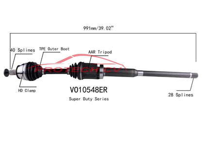 2 CV DRIVE AXLE SHAFTS FRONT L&R For All Wheel Drive Volvo S60 2013 2015 2018