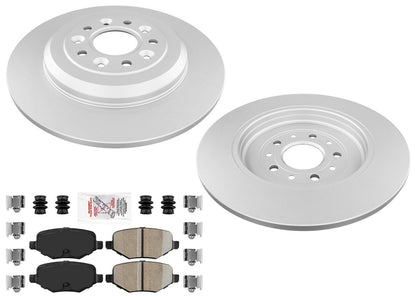 Rear Disc Brake Rotors & Pads for Ford Explorer XLT 2013-2019 with 330MM Solid