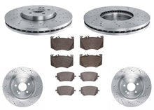 F&R Drilled Disc Brake Rotors Brake Pads For Mercedes Benz CLA35 AMG 2020-2025
