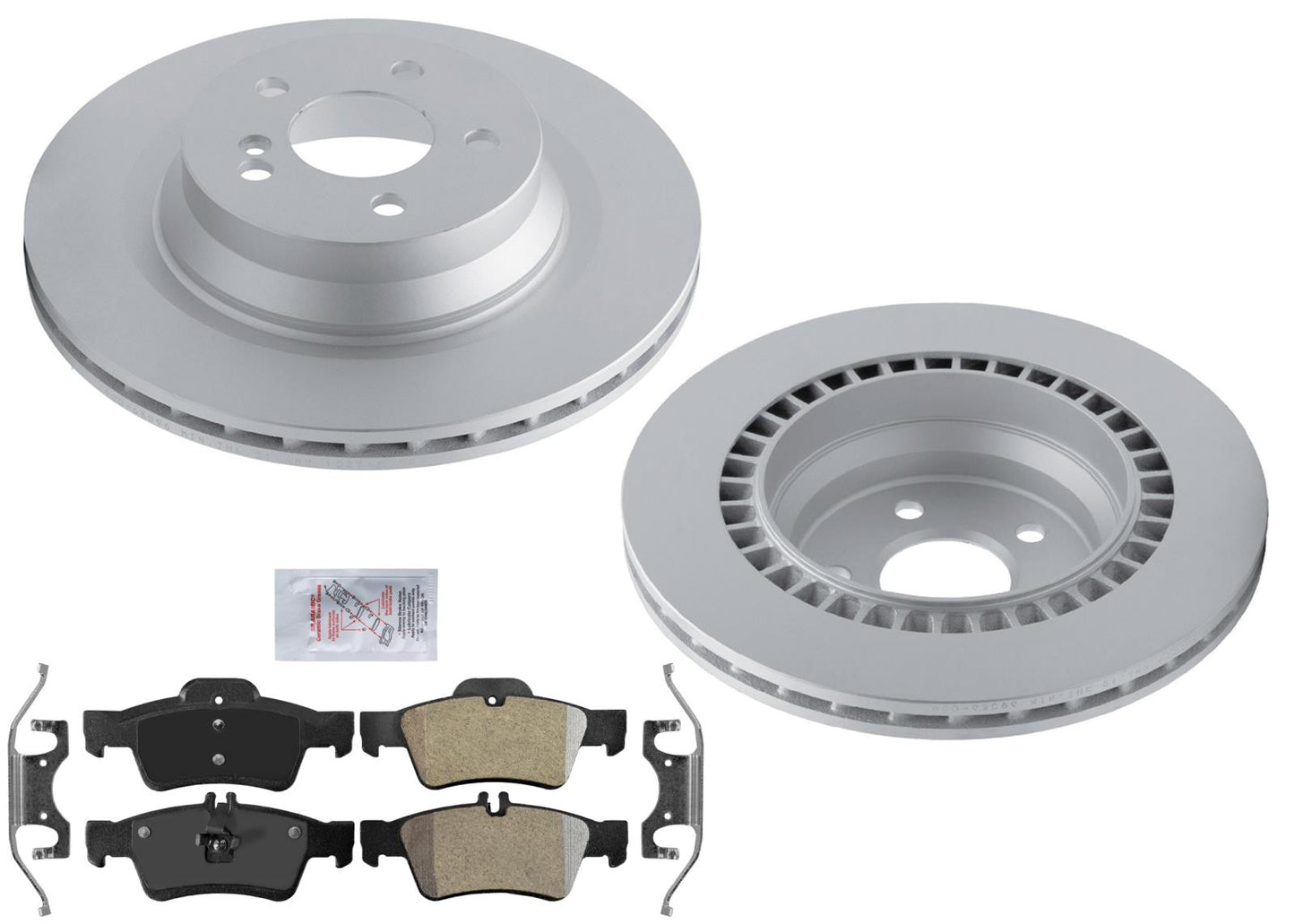 Rear Coated Disc Brake Rotors Brake Pads for Mercedes Benz E550 Sedan 2010-2014