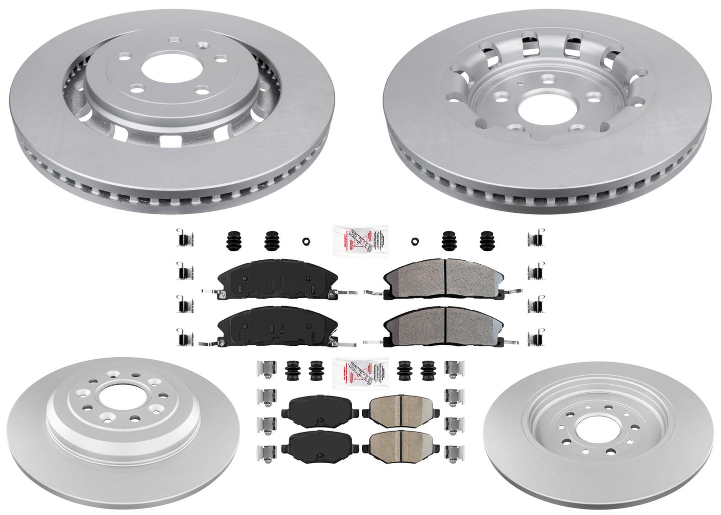 Disc Brake Rotors & Pads for Ford Explorer XLT 2013-19 352MM Front & 330MM Rear