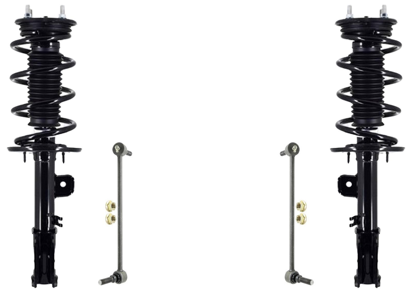 Front Complete Struts & Links For Ford Police Interceptor Utility 2013-2019
