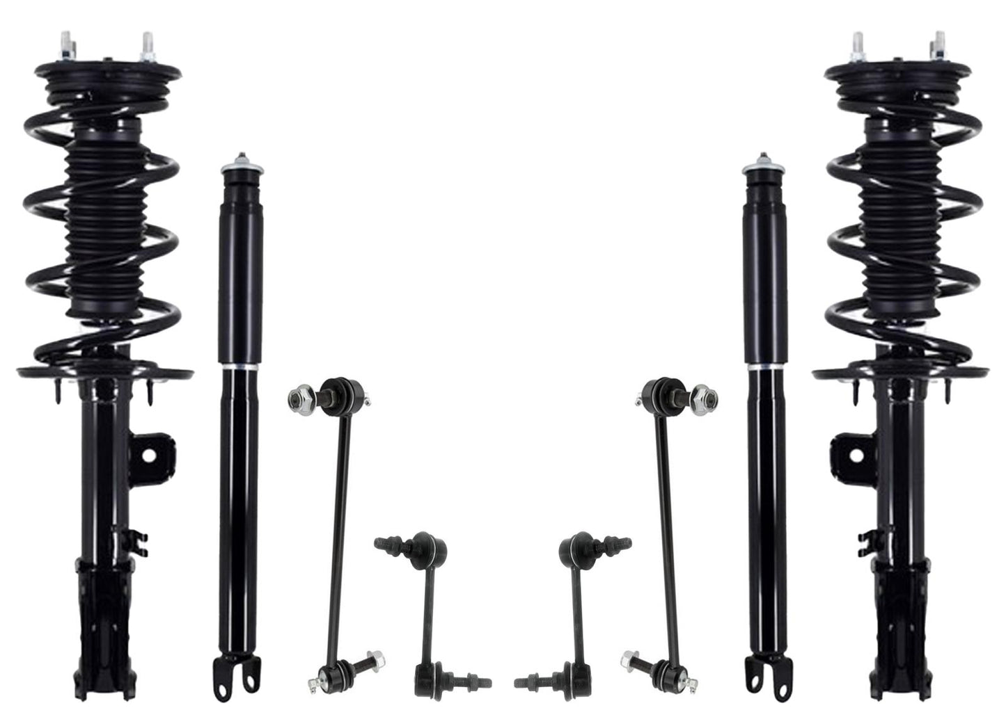 Front Struts Rear Shocks & Links For Ford Police Interceptor Utility 2013-2019