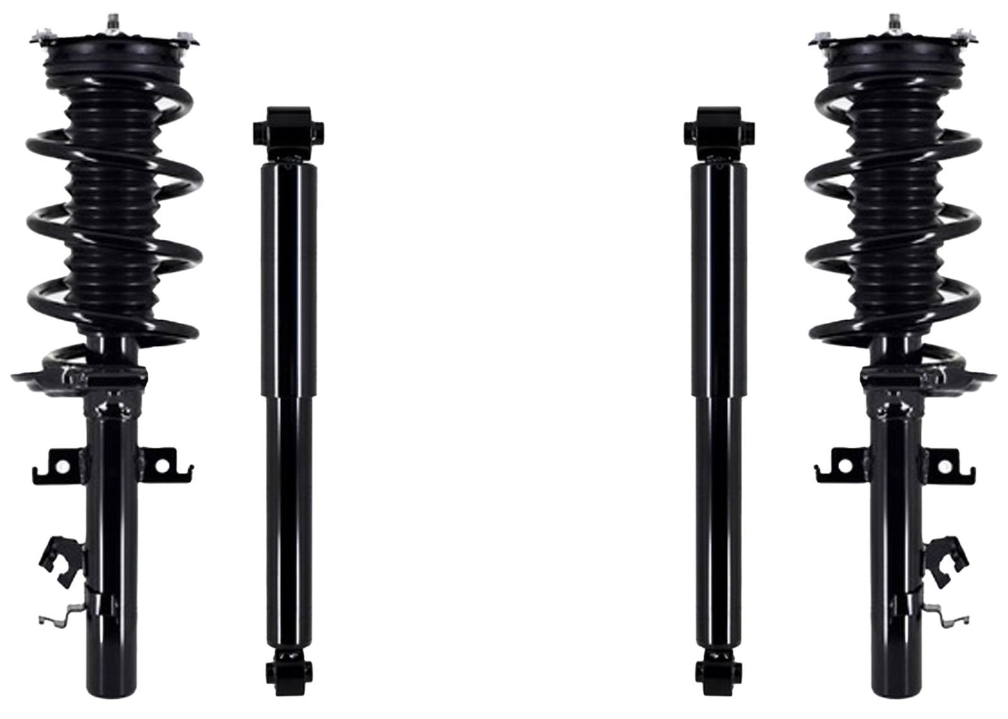 Coil Spring Struts Shocks for Nissan Rogue 14-20 Front Wheel Drive Japan Built