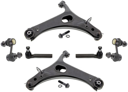 Front Lower Control Arms Ball Joint Tie Rods Links for Subaru Outback 2010-2014