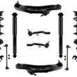 Coil Spring Struts Shocks for Nissan Rogue 2014-20 All Wheel Drive Japan Built