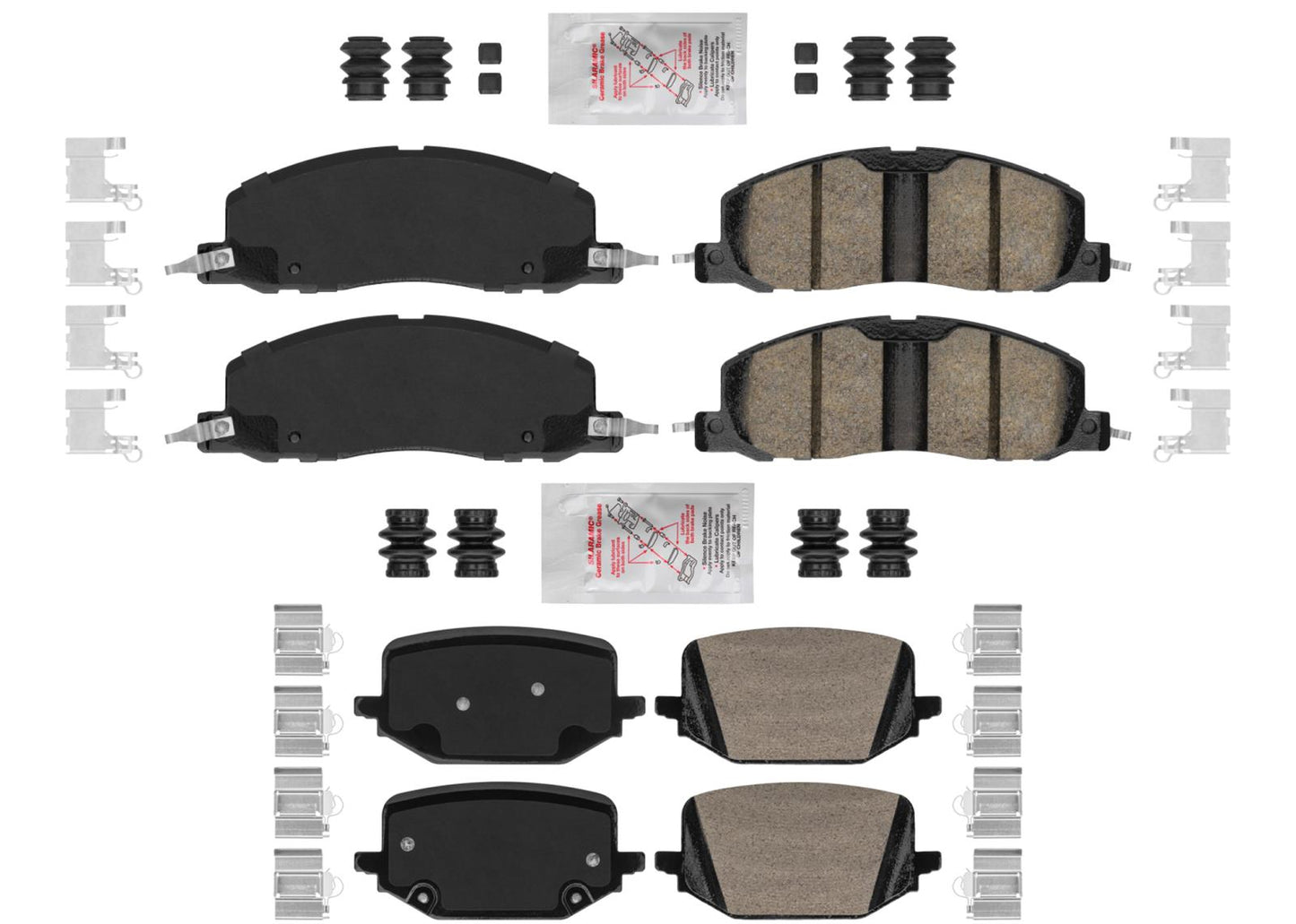 Front Rear Ceramic Disc Brake Pads for Ford Explorer 2020-2025