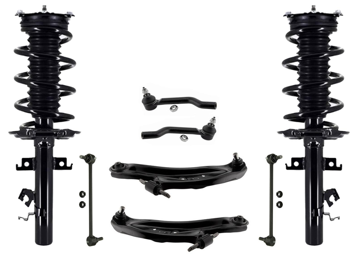 Front Complete Coil Spring Struts for Nissan Rogue 2014-2020 Front Wheel Drive