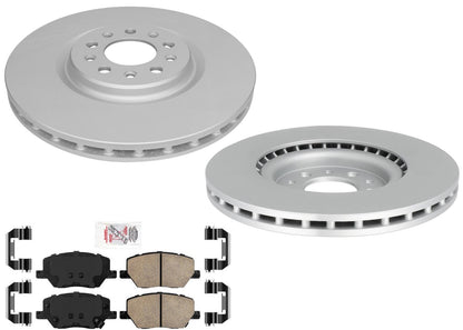 Front Disc Brake Rotors & Pads for Alfa Romeo Tonale 2024-2025 w/ Single Piston