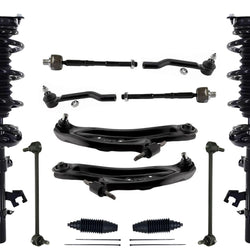 Front Struts Lower Control Arms Tie Rods & Links For Nissan Rogue 2014 2015 2020