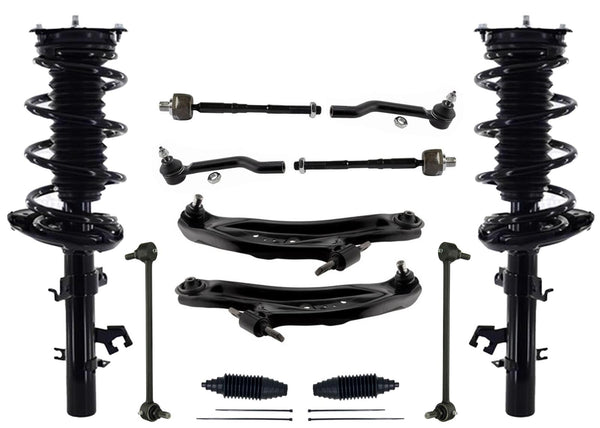 Front Struts Lower Control Arms Tie Rods & Links For Nissan Rogue 2014 2015 2020