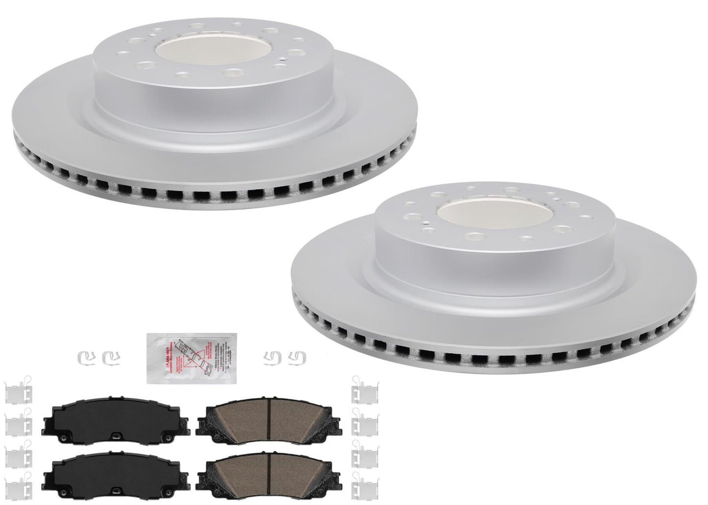 Rear Coated Disc Brake Rotors Brake Pads for Toyota Tundra 2022 2023 2024 2025