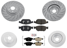 Coated Disc Brake Rotors Brake Pads for Mercedes Benz E550 2012-2014 Convertible