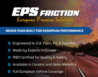 Front & Rear Geo Coated Rotors & EPS Brake Pads For BMW 535 GT 2010 2011 2017