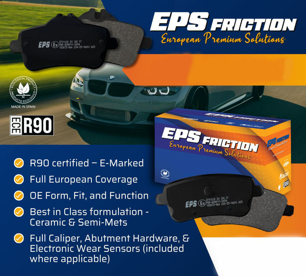 300 MM Vented Rear Coated Rotors & EPS Brake Pads For Mercedes Benz E3 ...