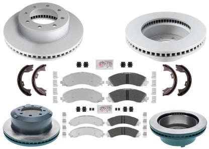 Coated Disc Brake Rotors Fleet Galvanized Pads for Ram 3500 Pick Up DRW 19-25