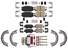 Front & Rear Disc Brake Pads Parking Shoes for Hyundai Azera 2010 2011