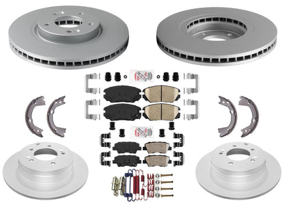 Front & Rear Disc Brake Rotors & Pads Shoes for Hyundai Azera 2010-2011